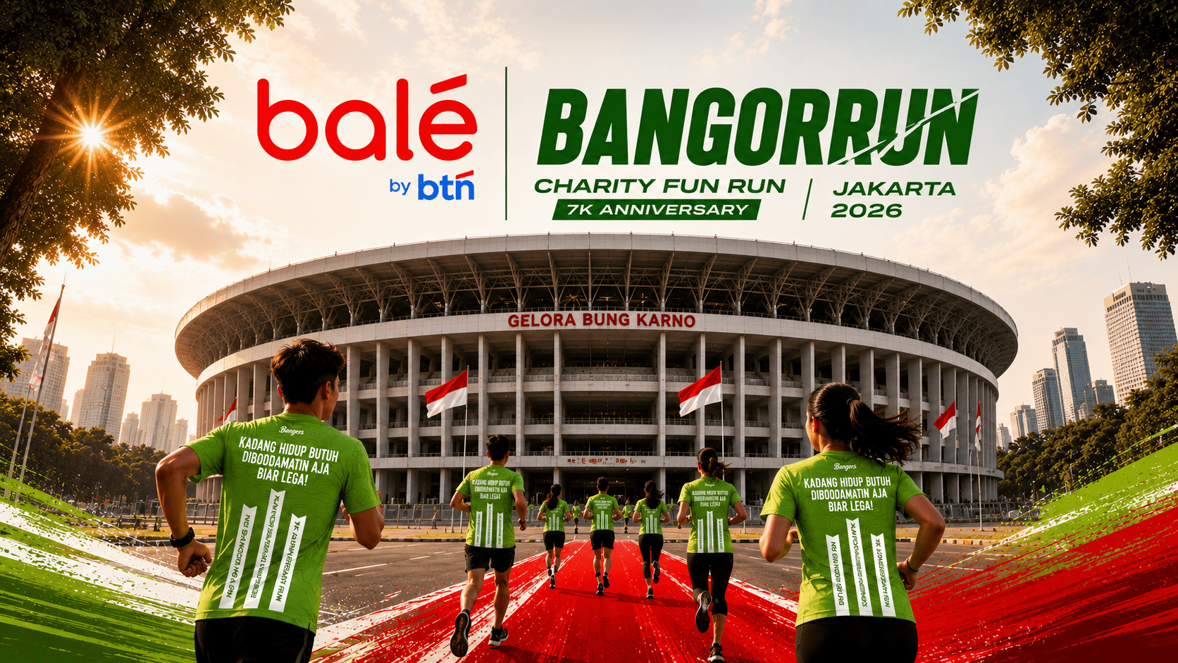 Banner event Bangor Run Jakarta